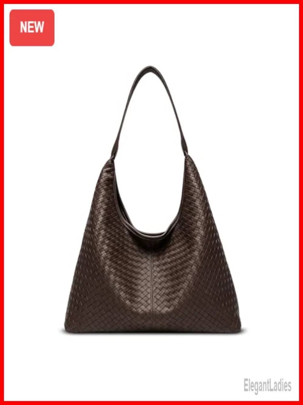 Woven Textured Vegan Leather Hobo Tote Bag Large Slouchy Purse Women